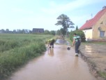 Wypompowywanie wody w Moszczance